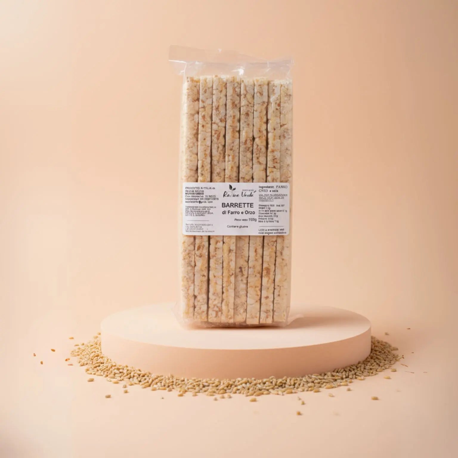 barrette di farro e orzo realizzate con farro e orzo coltivati e raccolti in Molise