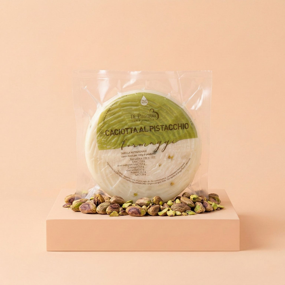 Caciotta artigianale al Pistacchio - 350g