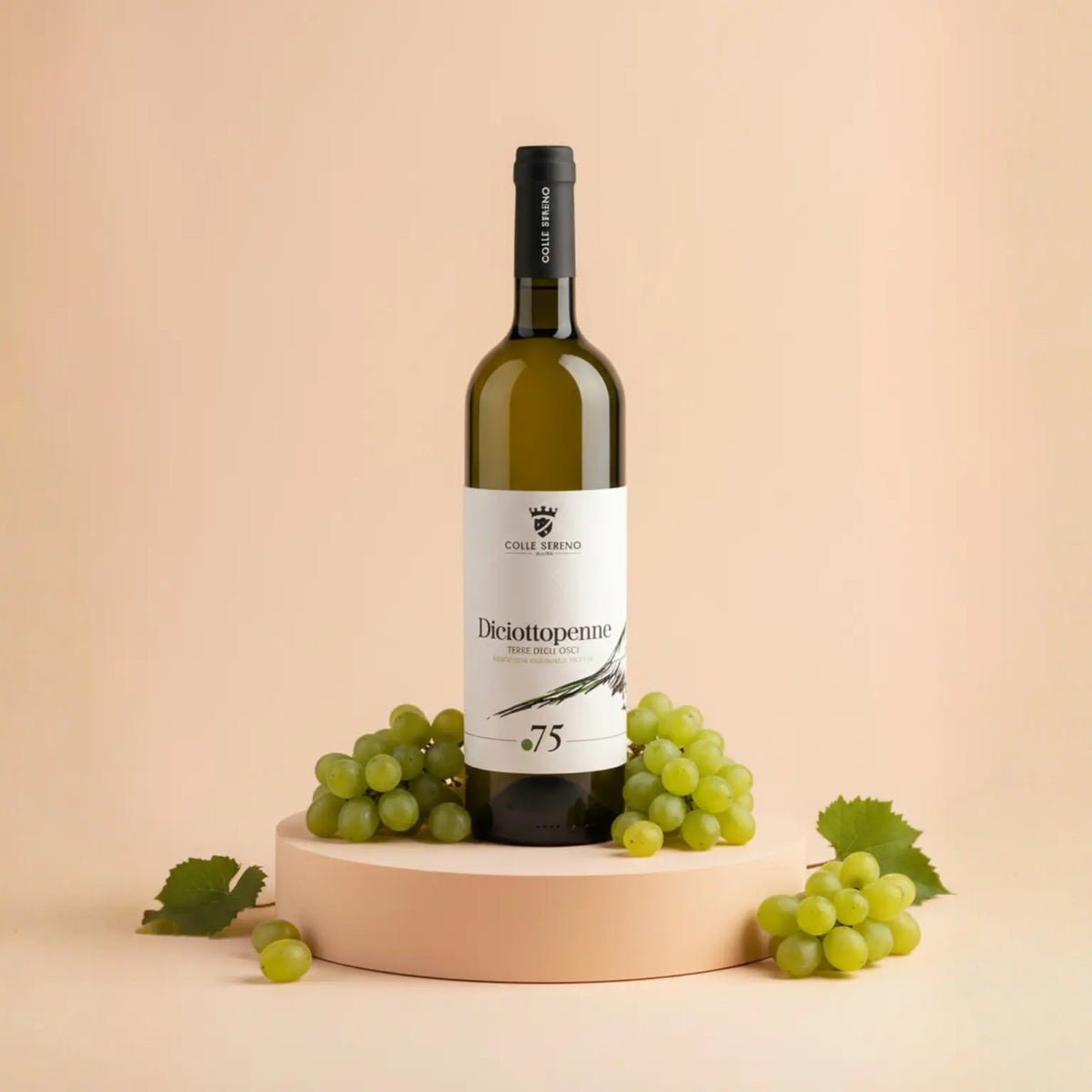 bottiglia di vino bianco falanghina igp diciottopenne prodotto in Molise