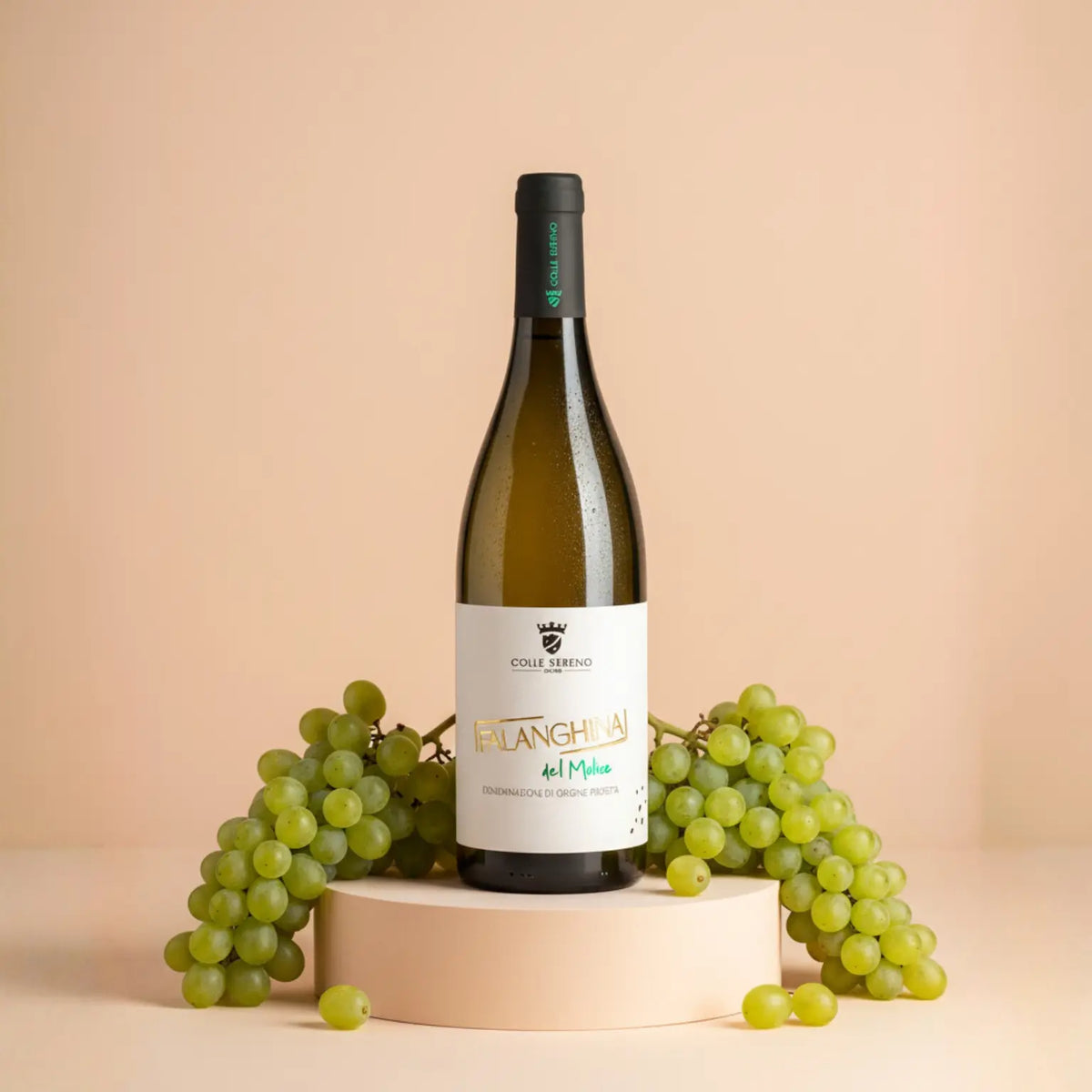 bottiglia di vino Falanghina BIO 75 cl prodotta artigianalmente in Molise
