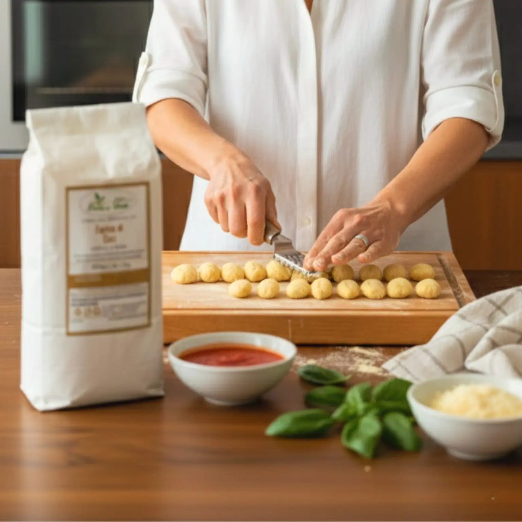 gnocchi fatti in casa con farina di ceci di qualità