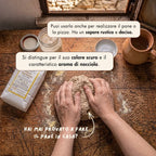 la farina di grano saraceno 100% italiana, coltivata in Molise senza l'uso di pesticidi è ottima per realizzare il pane o la pizza in casa. Ha un sapore rustico e deciso e si distingue per il suo colore scuro e il suo caratteristico aroma di nocciola. 