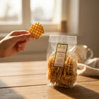 merenda con ferratelle senza zucchero realizzate artigianalmente in Molise da un produttore locale. 