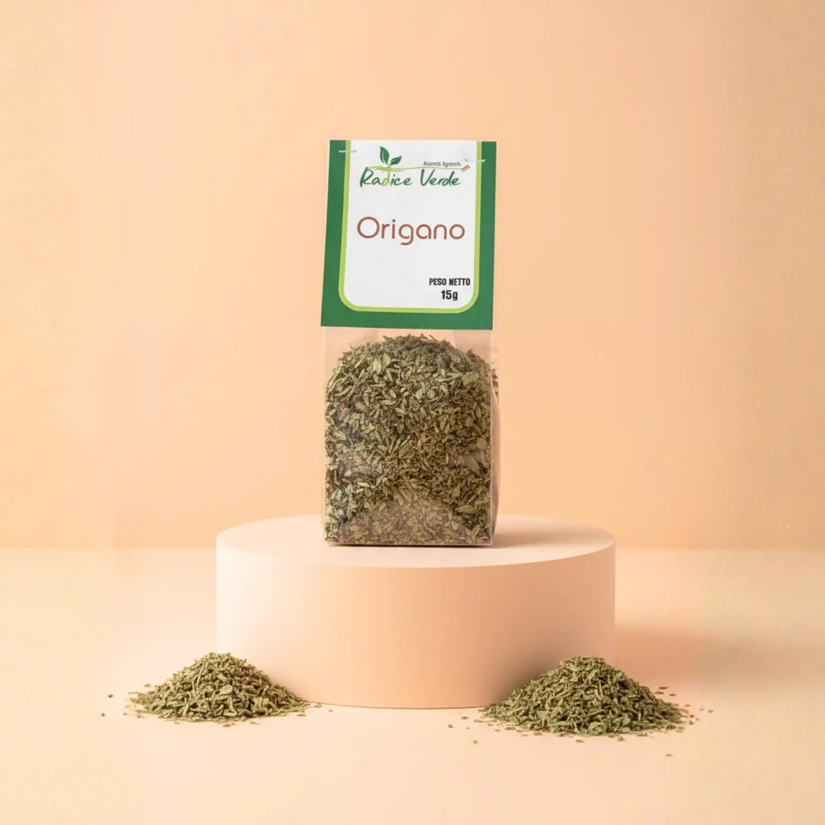 confezione di origano coltivato in Molise in modo artigianale