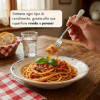 spaghetti di grano duro senatore cappelli con passata di pomodoro artigianale.