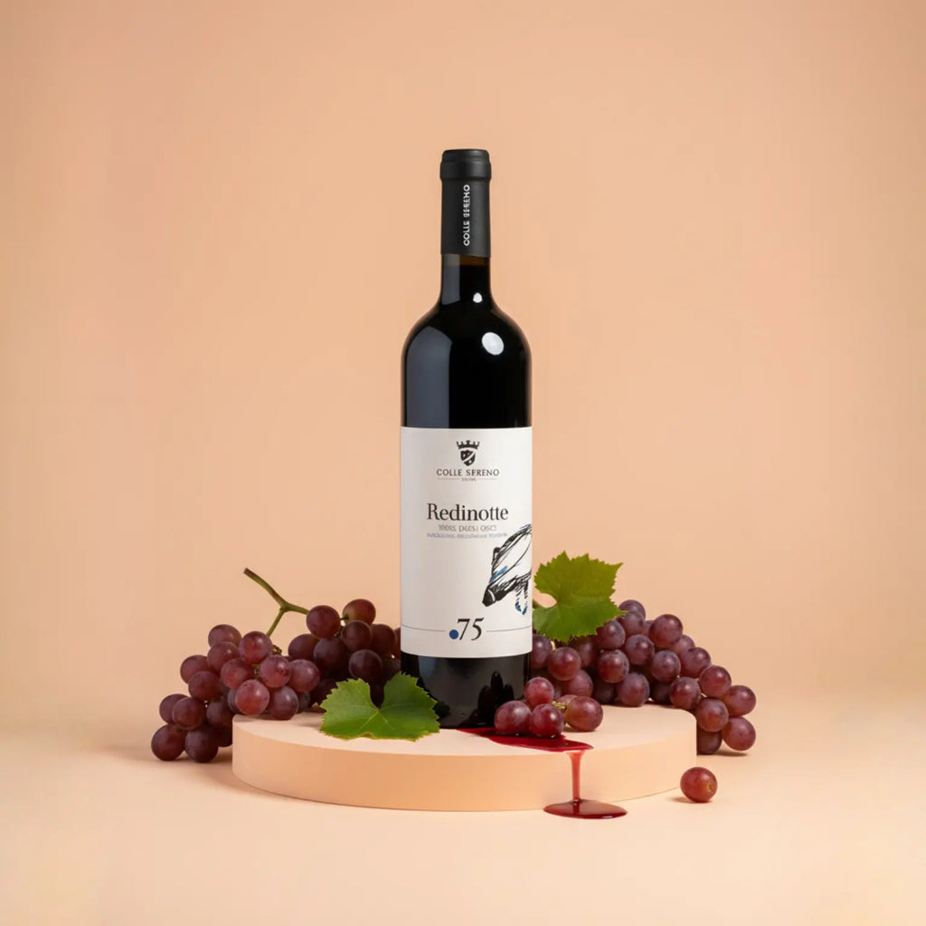 bottiglia di vino rosso igp redinotte prodotto in Molise 
