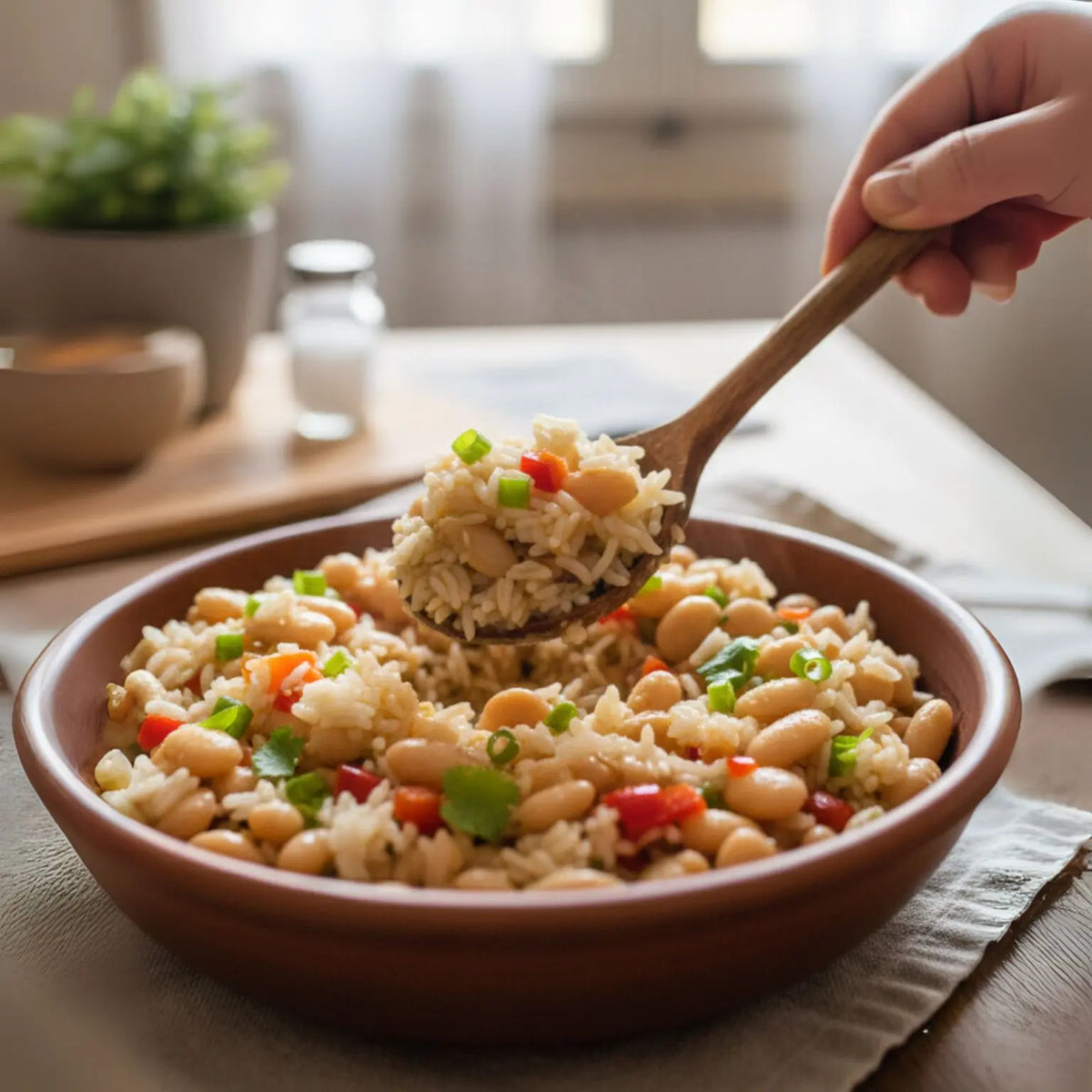 farro al naturale con fagioli piattelle, pomodorini, sedano e carote