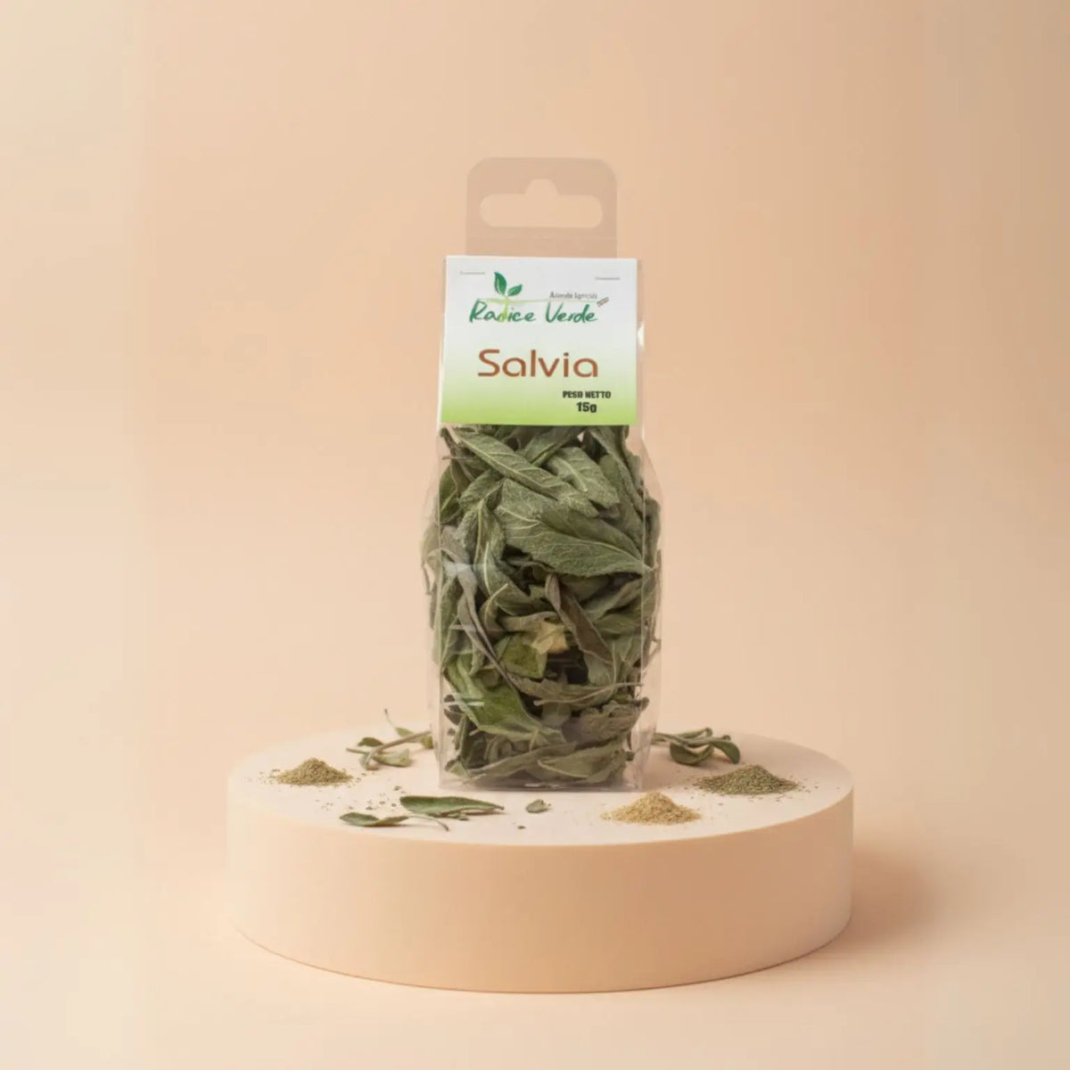 bustina di salvia prodotta in Molise senza l'utilizzo di pesticidi