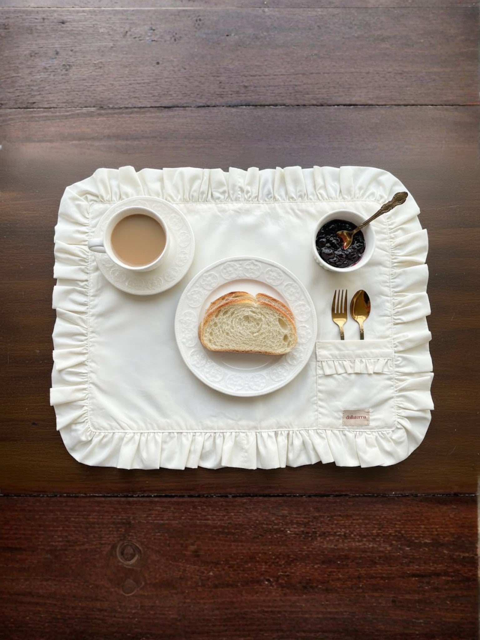 Tovaglietta rettangolare Flour - 100% cotone