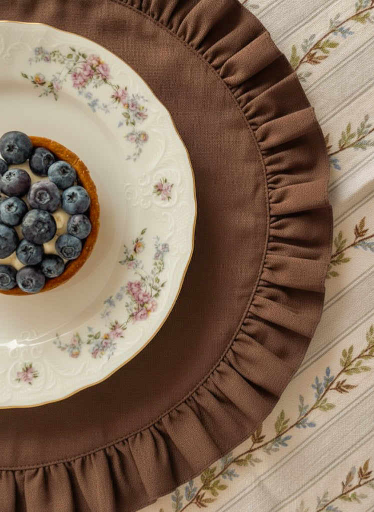 Tovaglietta rotonda Cleo - 100% cotone