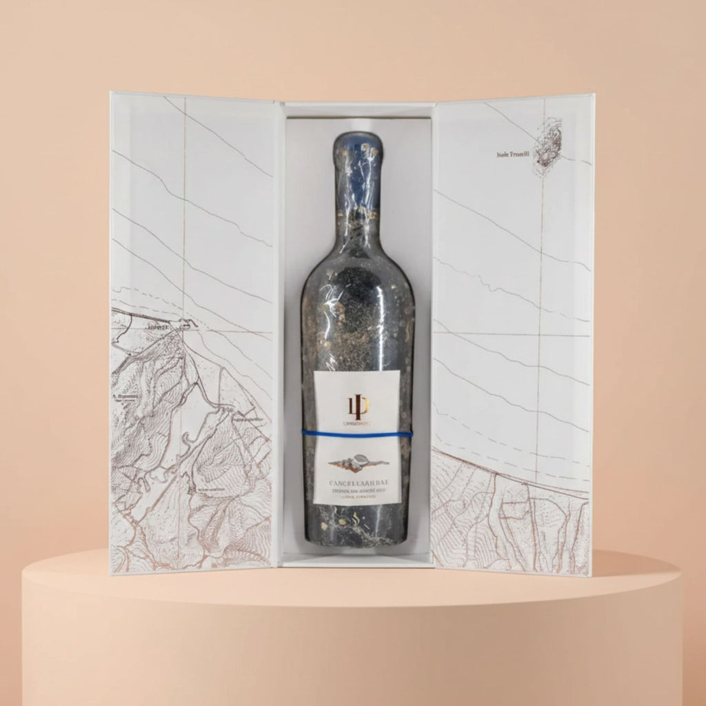 vino Tinitlia del Molise DOC "Cancellariidae" affinato in mare bottiglia da 75 cl con confezione