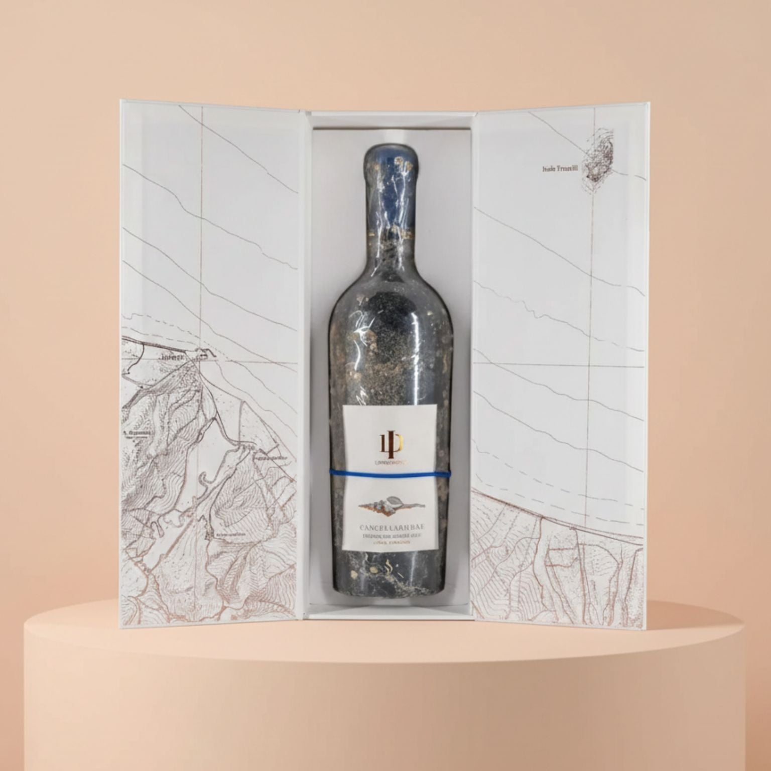 vino Tinitlia del Molise DOC "Cancellariidae" affinato in mare bottiglia da 75 cl con confezione